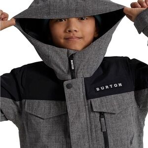 Burton Black and Gray Ski Jacket - XS